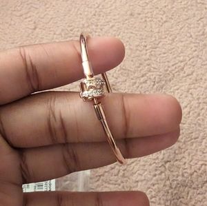 Pandora Rose Gold Shooting Star Bangle in Size 6.7in / 17cm